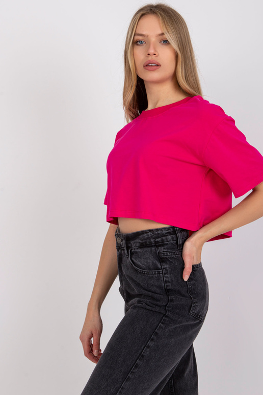 Krátké fuchsiové tričko Viola