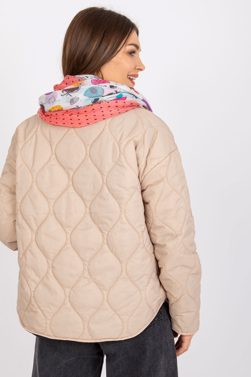 Bílo-korálový zavinovačka s potisky