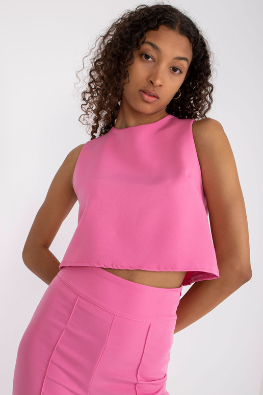 Růžový dvoudílný elegantní set s...