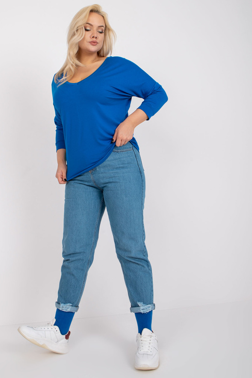 Tmavě modrá halenka viskózové...