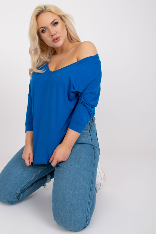 Tmavě modrá halenka viskózové...