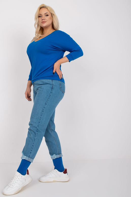 Tmavě modrá halenka viskózové...