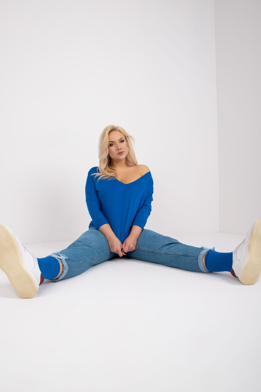 Tmavě modrá halenka viskózové...