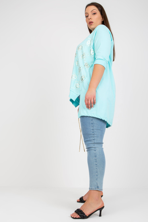 Mátová bavlněná halenka větší...