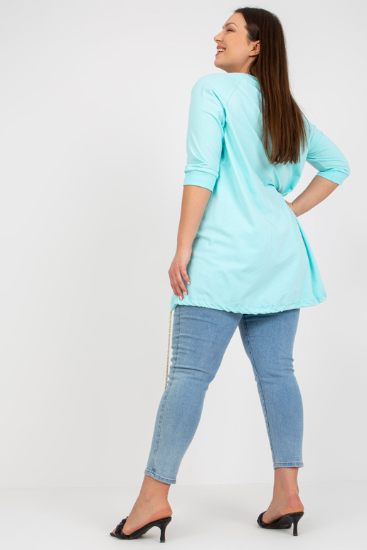 Mátová bavlněná halenka větší...