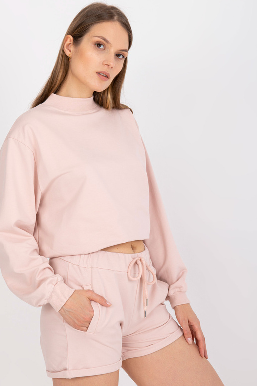 Základní světle růžové tepláky s...