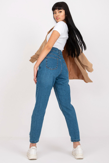 Modré rovné nohavice dámské... 2