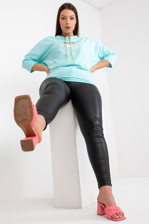 Bavlněná halenka mint plus size s...