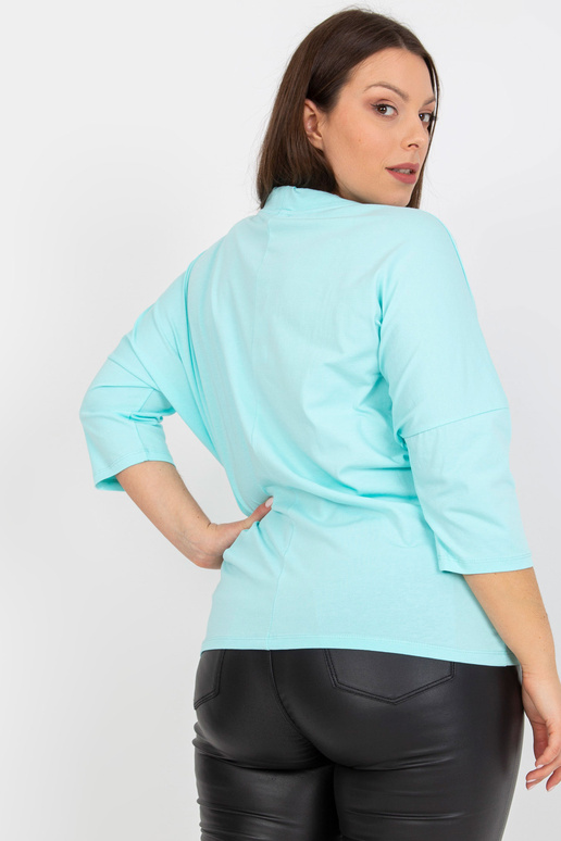 Bavlněná halenka mint plus size s...
