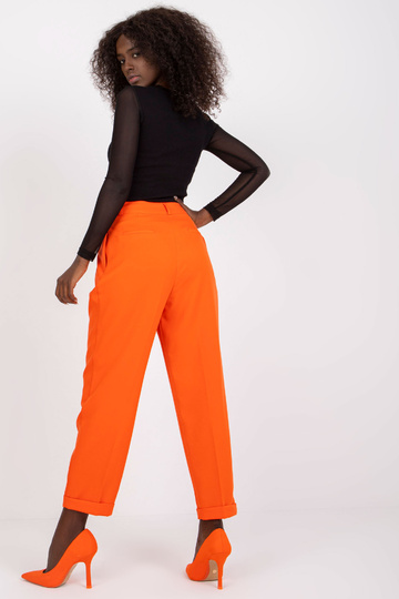 Oranžové kalhoty s rovnými...