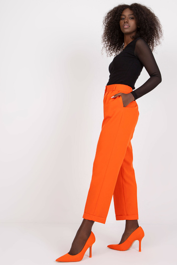 Oranžové kalhoty s rovnými... 2