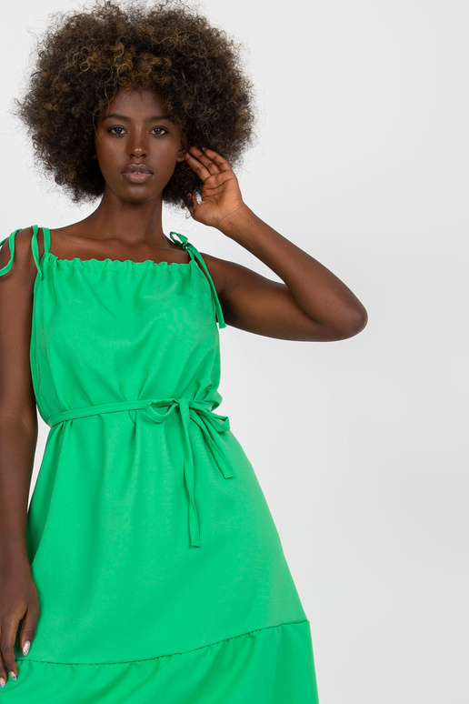 Zelené letní minišaty s viskózou RUE...