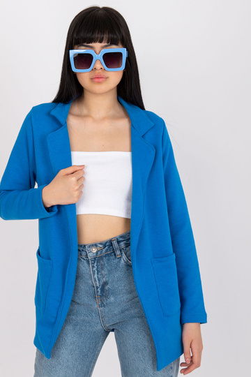 Tmavě modrá dámská bunda ve...