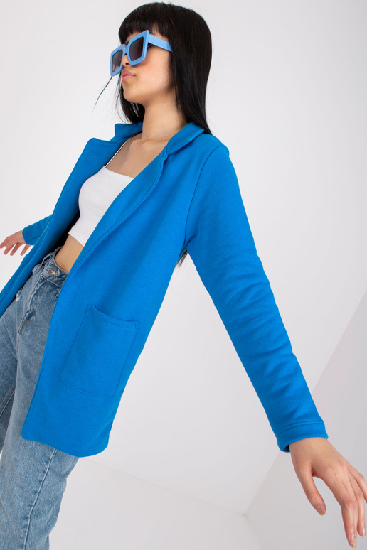 Tmavě modrá dámská bunda ve...