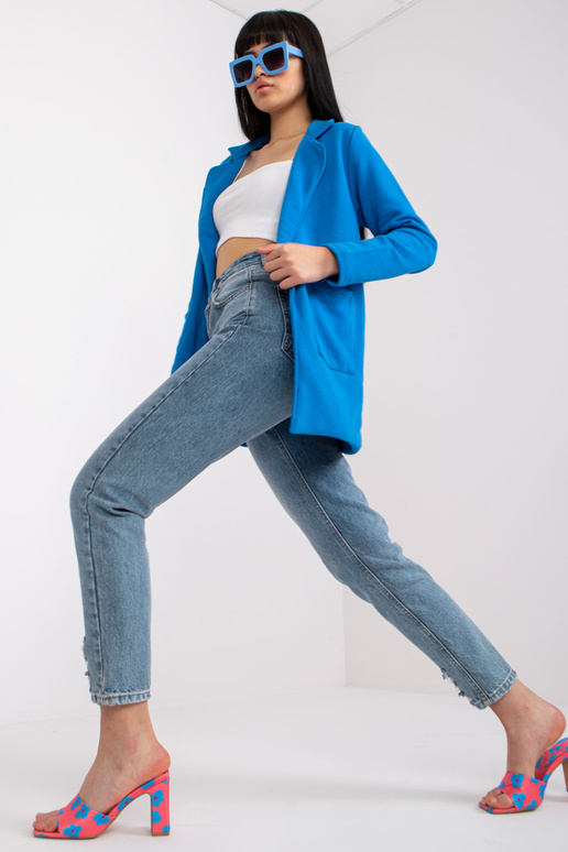 Tmavě modrá dámská bunda ve...