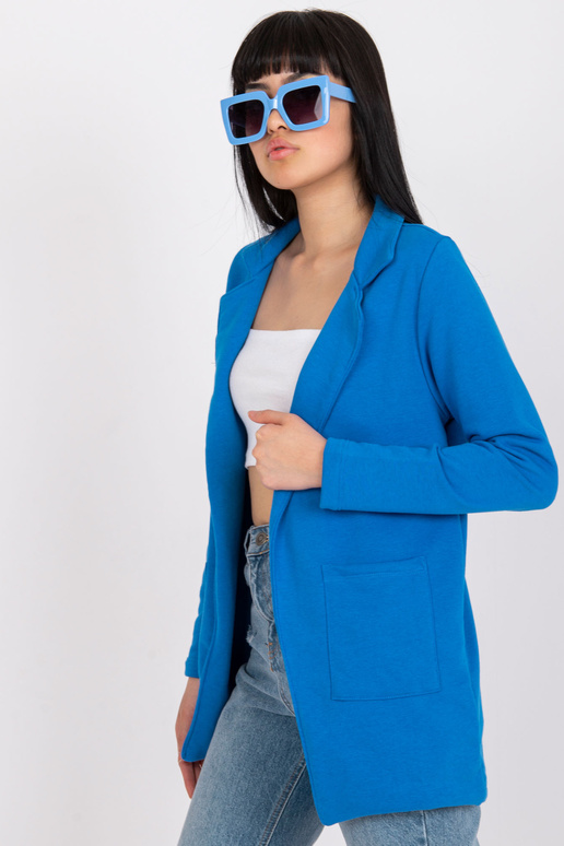 Tmavě modrá dámská bunda ve...