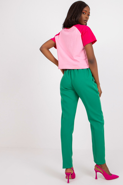 Světle zelené oblekové kalhoty s...