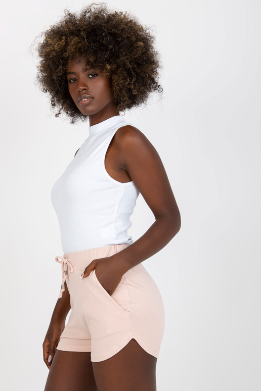 Světle růžové basic tepláky se...