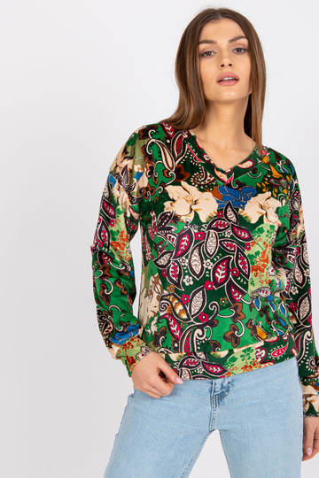 Dámská zelená halenka s... 2