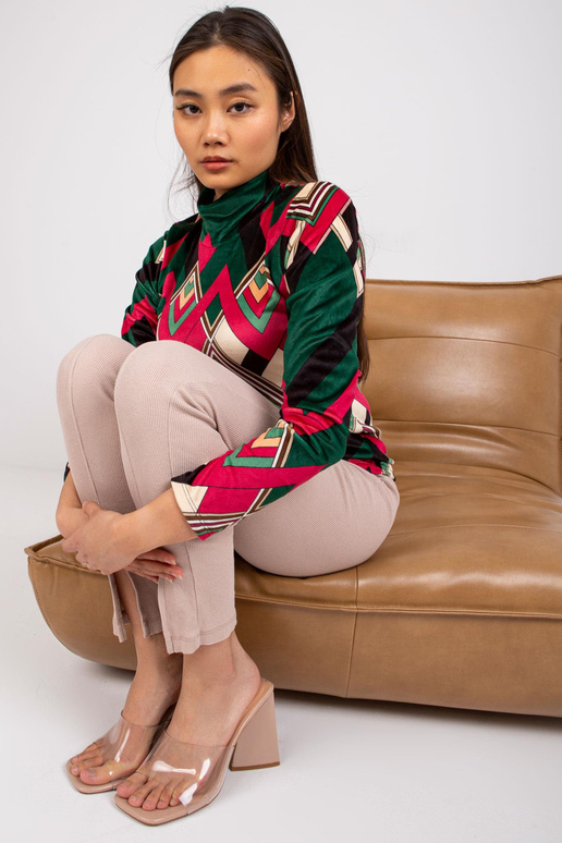 Biloxi zelená fuchsiová velurová...