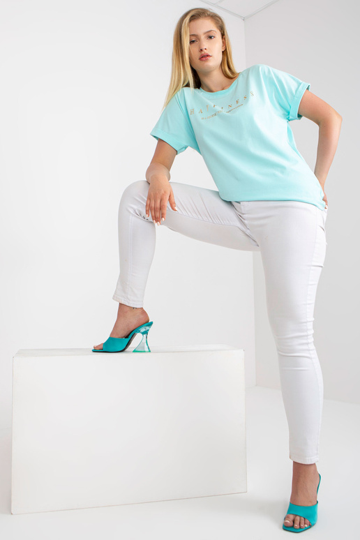 Mintové tričko plus velikosti se... Mintové tričko plus velikosti se...