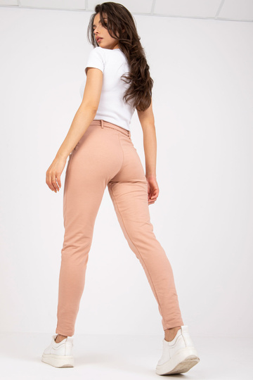 Béžové látkové kalhoty s... 2