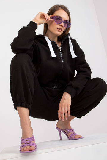 Černá základní mikinová...