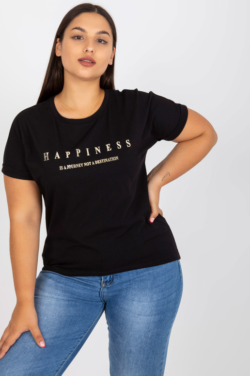 Černé tričko plus velikosti se zlatým... Černé tričko plus velikosti se zlatým...