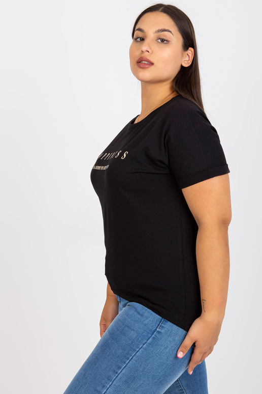 Černé tričko plus velikosti se zlatým... Černé tričko plus velikosti se zlatým...