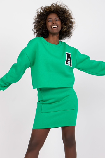 Zelená mikina se sukní Brixen 2