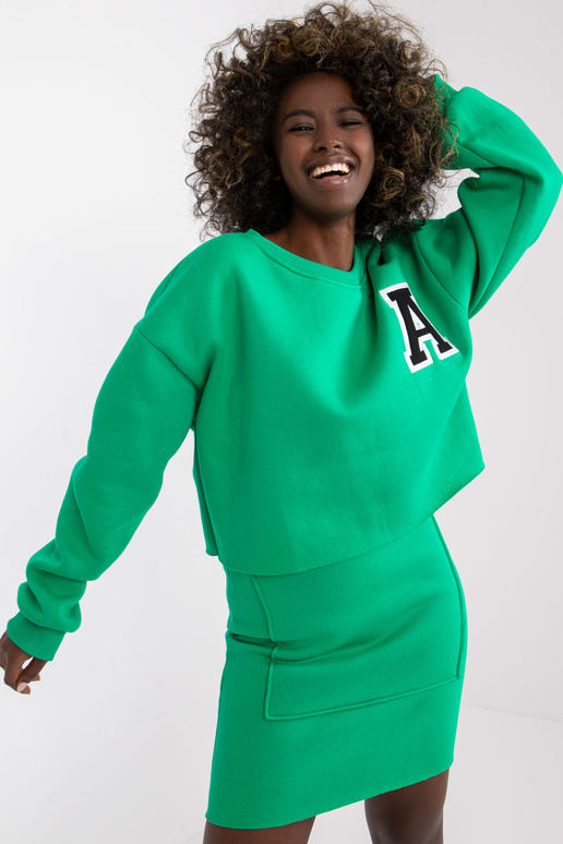 Zelená mikina se sukní Brixen