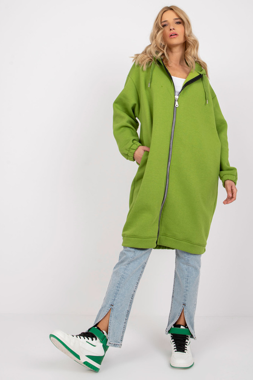 Světle zelená basic mikina Betty RUE...