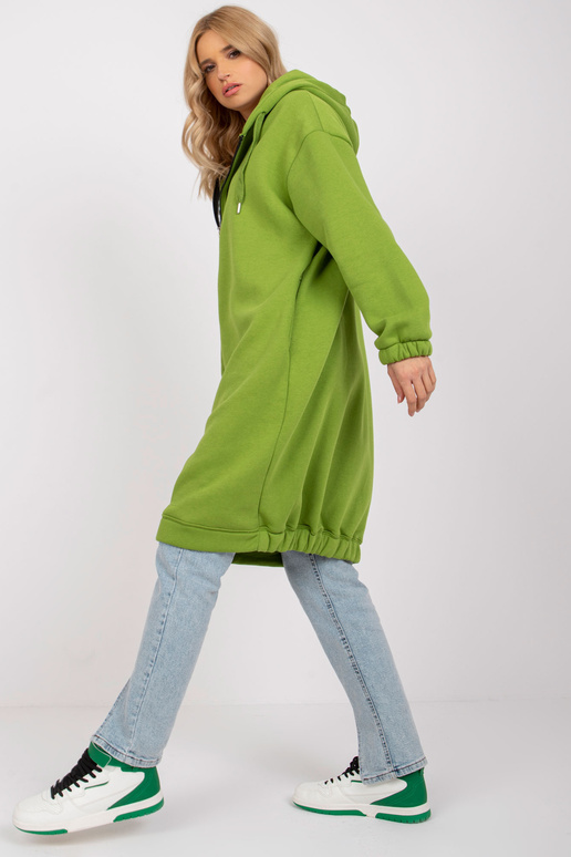 Světle zelená basic mikina Betty RUE...