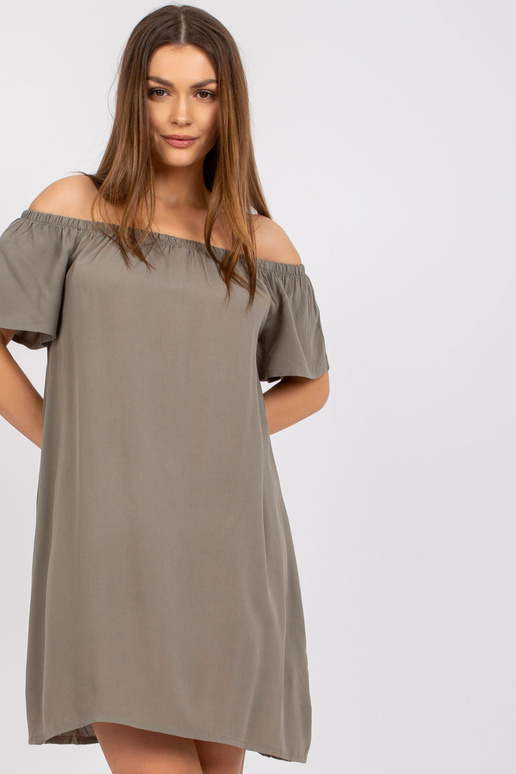 Khaki šaty s krátkým rukávem Remember...
