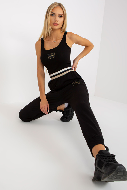 Černé tepláky s kapsami OCH BELLA