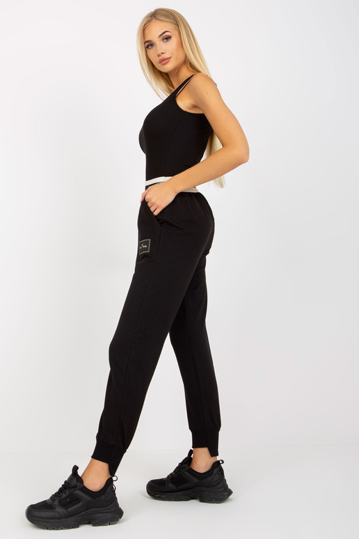 Černé tepláky s kapsami OCH BELLA