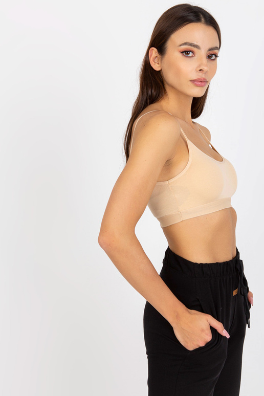 Béžový sportovní top s ramínky Béžový sportovní top s ramínky