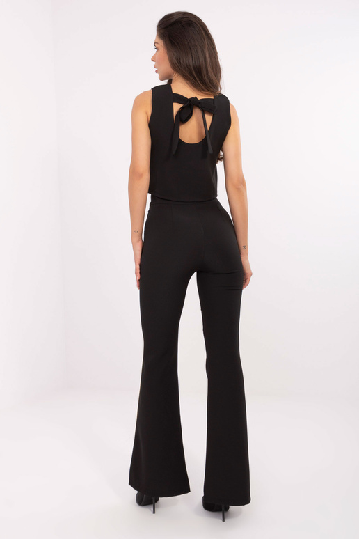 Černý elegantní set s kalhotami s...