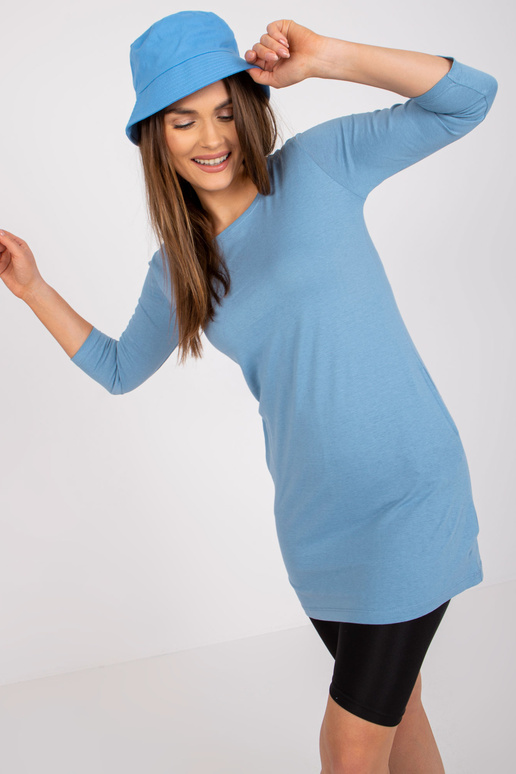 Světle modrá základní tunika s 3/4...