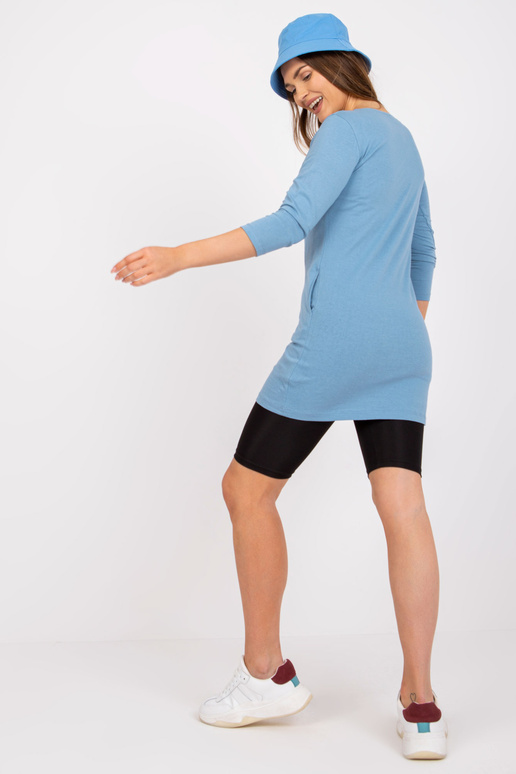 Světle modrá základní tunika s 3/4...