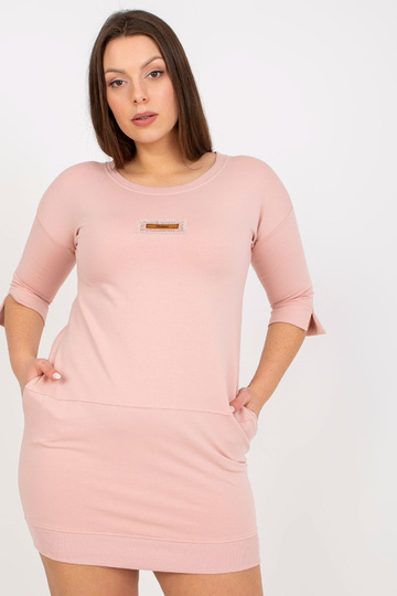 Minišaty Dirty Pink Fit...