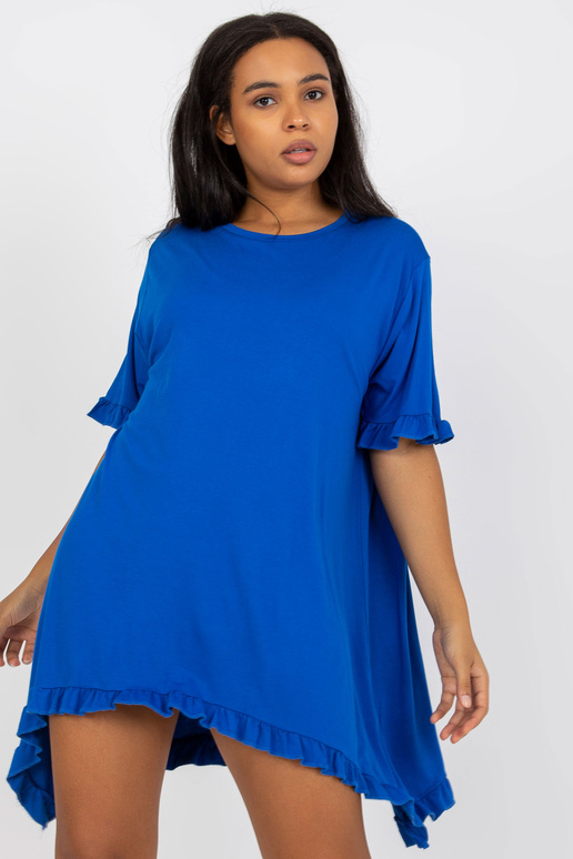 Tmavě modré mini šaty velké velikosti...