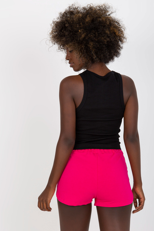 Černý žebrovaný top bez rukávů Černý žebrovaný top bez rukávů