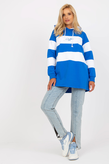 Modrobílá dlouhá mikina RUE... 2