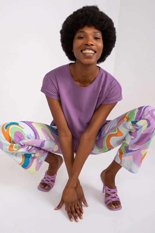 Fialové tričko Hierro MAYFLIES s...