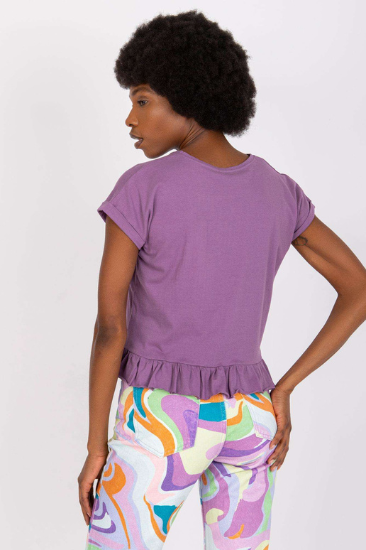 Fialové tričko Hierro MAYFLIES s...