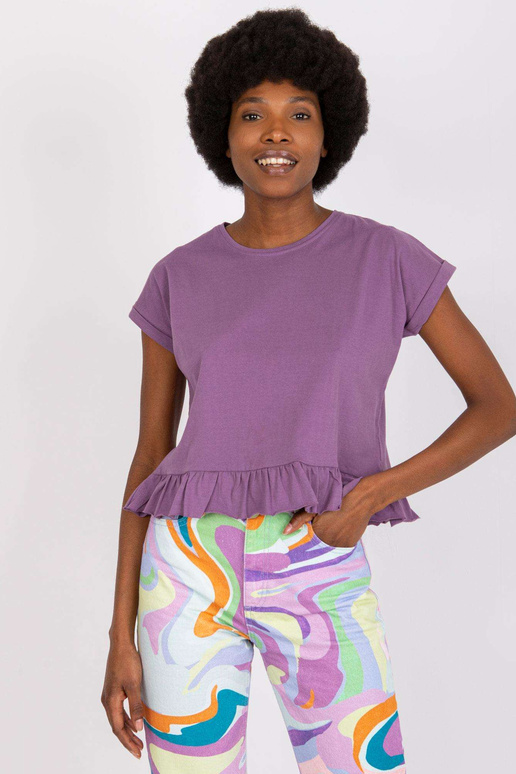 Fialové tričko Hierro MAYFLIES s...