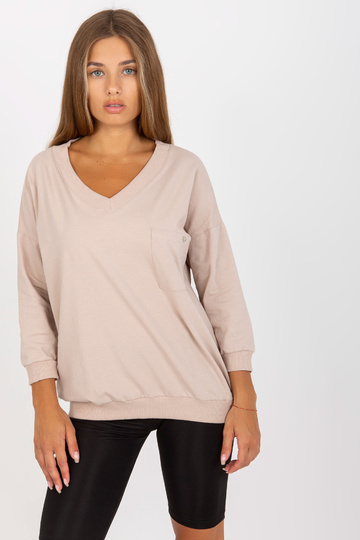 Béžová bavlněná halenka s...