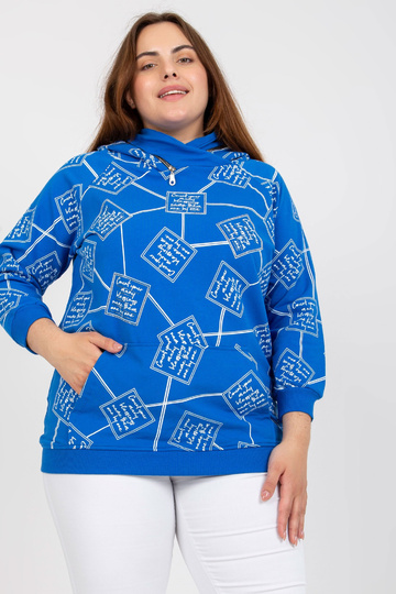 Tmavě modrá mikina Plus...