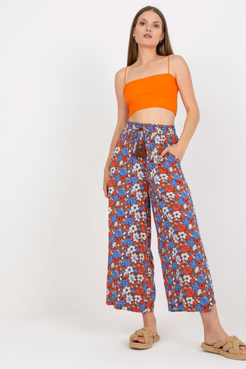 Hnědé, vzdušné kalhoty z... 2